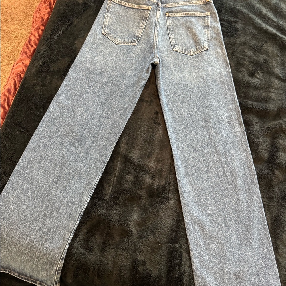 Agolde Light Blue Straight Leg Jeans